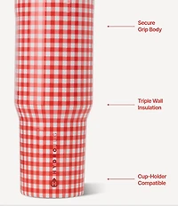 HYDROJUG Summer Picnic Flip Straw Sport Bottle, 32-oz