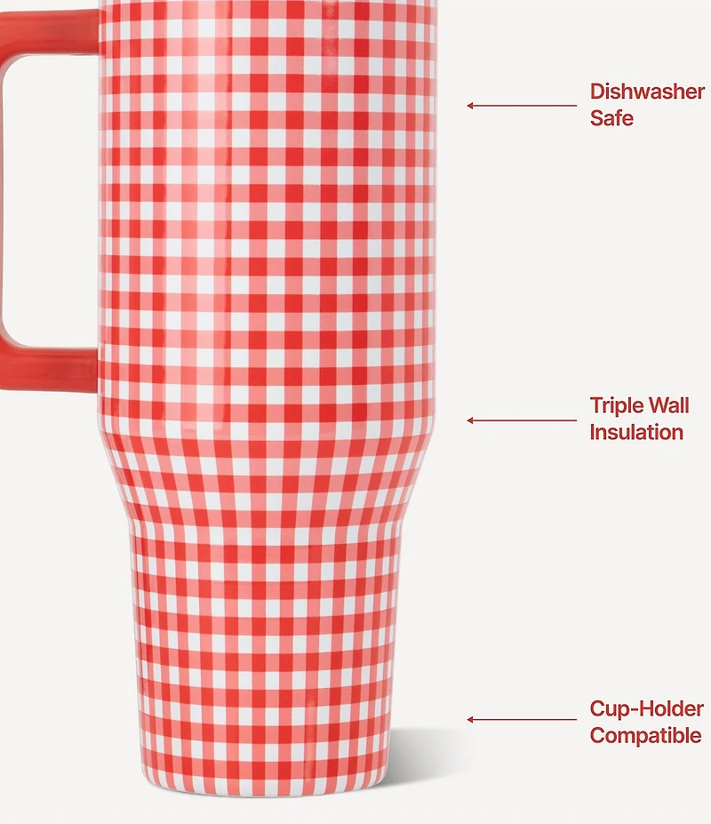 HYDROJUG Summer Picnic Flip Straw Traveler, 32-oz.