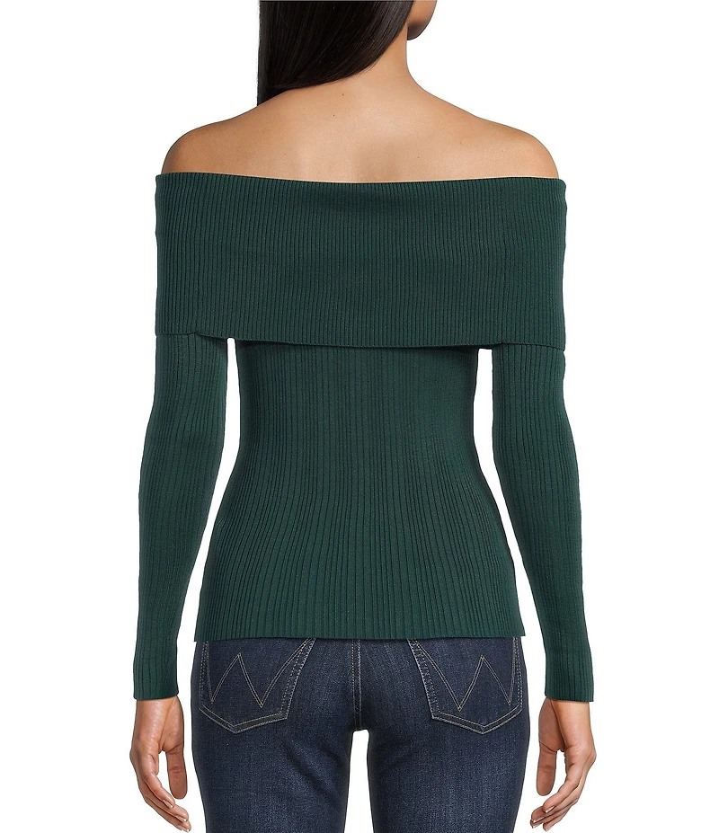 I.N. San Francisco Off-The-Shoulder Marilyn Long Sleeve Sweater