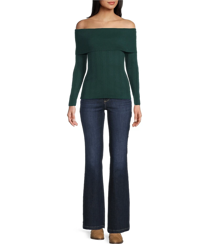 I.N. San Francisco Off-The-Shoulder Marilyn Long Sleeve Sweater