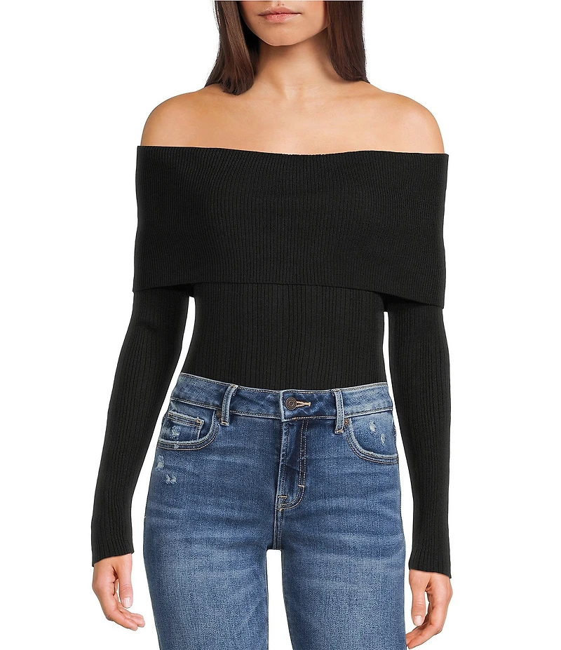 I.N. San Francisco Off-The-Shoulder Marilyn Long Sleeve Sweater