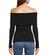 I.N. San Francisco Off-The-Shoulder Marilyn Long Sleeve Sweater