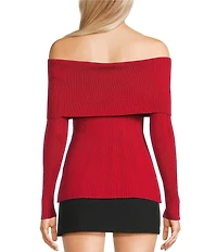 I.N. San Francisco Off-The-Shoulder Marilyn Long Sleeve Sweater