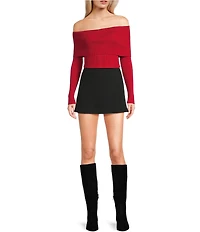 I.N. San Francisco Off-The-Shoulder Marilyn Long Sleeve Sweater