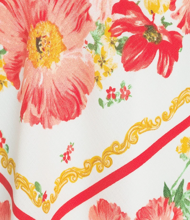 I.N, San Francisco Floral Printed Cami Scarf Top
