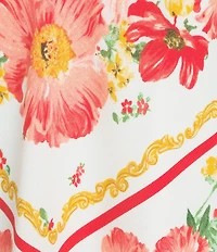 I.N, San Francisco Floral Printed Cami Scarf Top