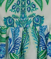 I.N San Francisco Floral Printed Square Neck Baby Doll Dress