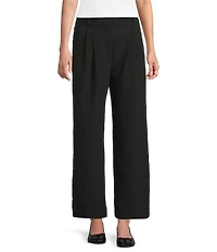 I.N San Francisco Pleated Mid Rise Wide Leg Tailored Twill Pants