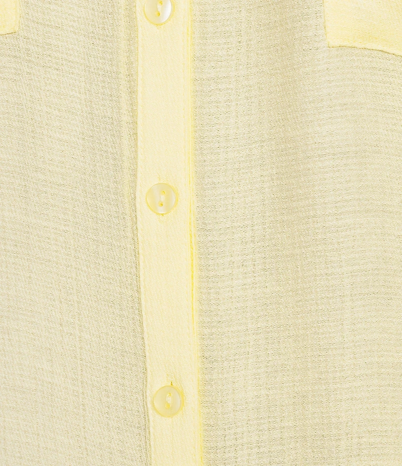 I.N San Francisco Spread Collar Pocketed Button Front Shirt