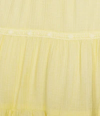 I.N San Francisco Tiered Lace Trim Skirt