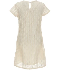 I.N. Girl Big Girls Short Sleeve Crochet Knit Dress