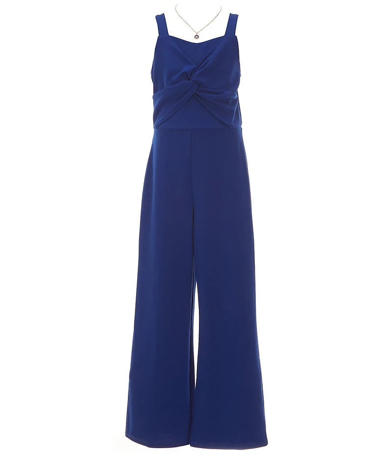 I.N. Girl Big Girls Sleeveless Crepe Jumpsuit