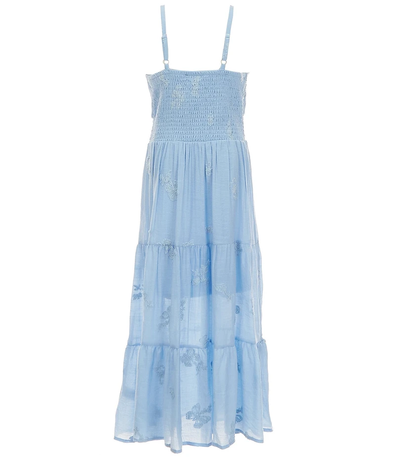 I.N. Girl Big Girls Sleeveless Gauze Long A-Line Dress