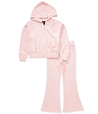 I.N. Girl Big Girls Long-Sleeve Hooded Jacket & Matching Sweatpant Set