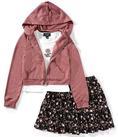 I.N. Girl Big Girls Long-Sleeve Hooded Jacket