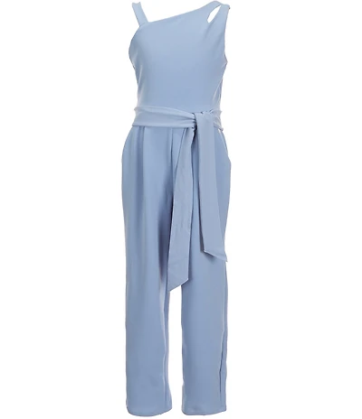 I.N. Girl Big Girls One Shoulder Teardrop Cut Out Jumpsuit