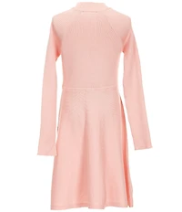 I.N. Girl Big Girls Raglan-Sleeve Rib-Knit Fit-And-Flare Dress