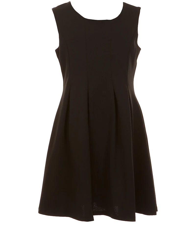 I.N. Girl Big Girls Sleeveless Fit-And-Flare Scuba Dress