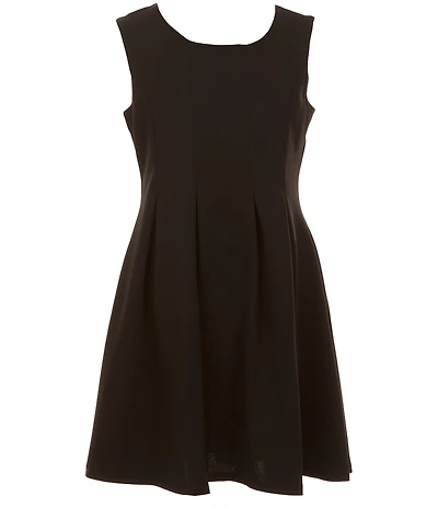 I.N. Girl Big Girls Sleeveless Fit-And-Flare Scuba Dress