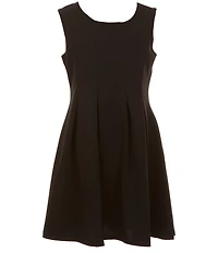 I.N. Girl Big Girls Sleeveless Fit-And-Flare Scuba Dress