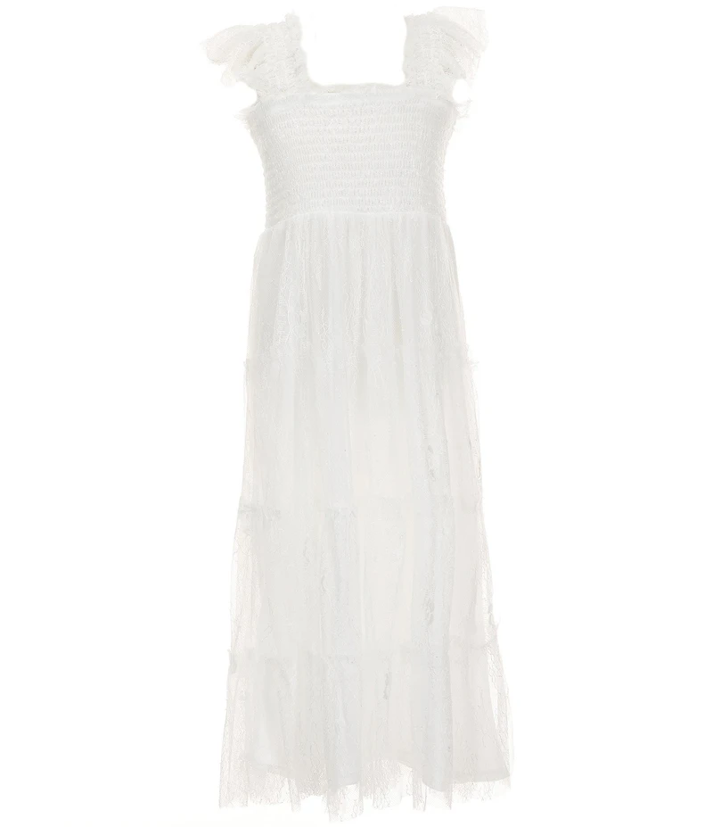 I.N. Girl Big Girls Sleeveless Smocked-Bodice Dress