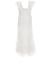 I.N. Girl Big Girls Sleeveless Smocked-Bodice Dress