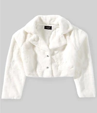 I.N. Girl Little Girls Long-Sleeve Solid Faux-Fur Jacket