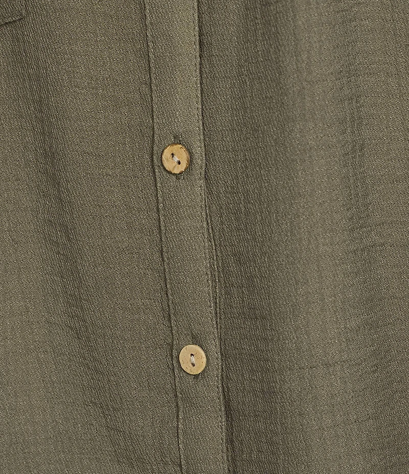 I.N. San Francisco 3/4 Sleeve Button Front Woven Top