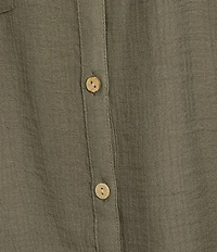 I.N. San Francisco 3/4 Sleeve Button Front Woven Top