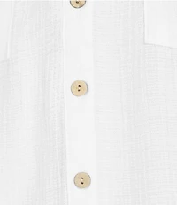 I.N. San Francisco 3/4 Sleeve Button Front Woven Top