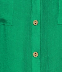 I.N. San Francisco 3/4 Sleeve Patch-Pocket Woven Shirt