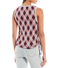 I.N. San Francisco Argyle Brushed Hachi Vest