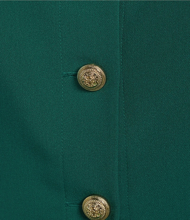 I.N. San Francisco Button Front Cropped Vest Tank