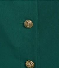 I.N. San Francisco Button Front Cropped Vest Tank