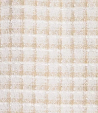 I.N. San Francisco Check Boucle Button Front Suiting Vest