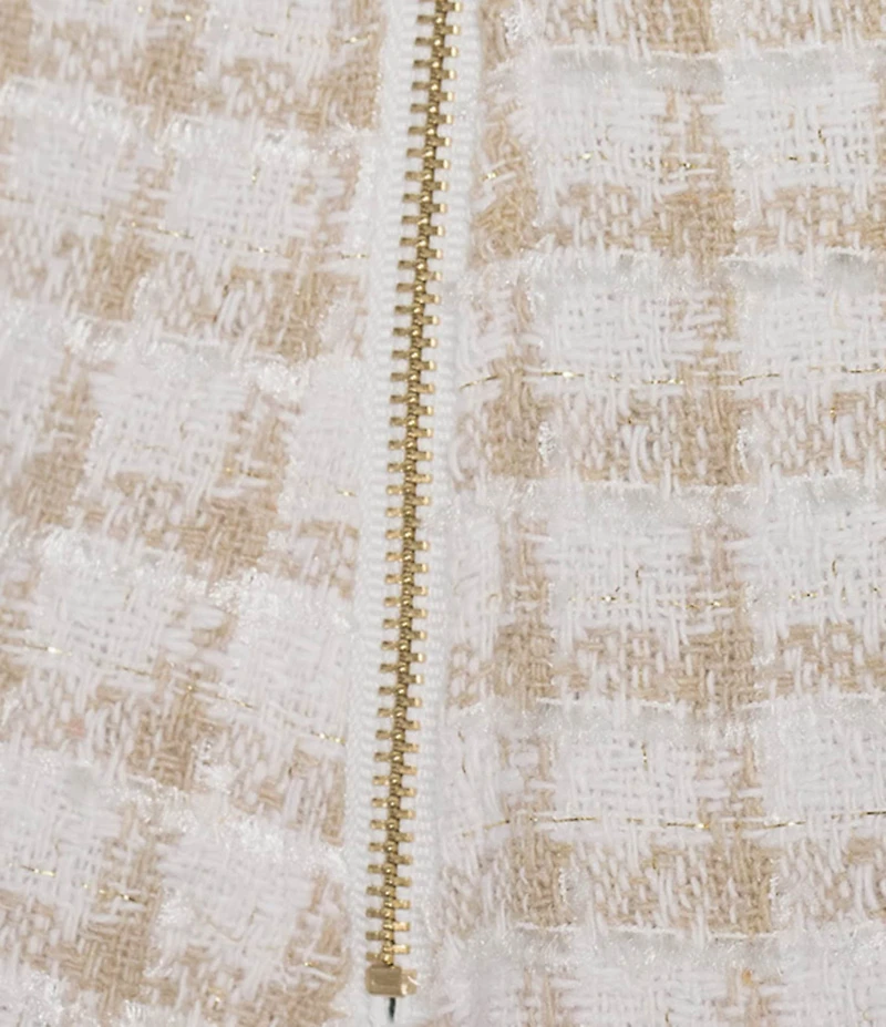 I.N. San Francisco Check Wrap Pull-On Skort