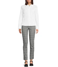 I.N. San Francisco Collared Long Sleeve Button Front Top