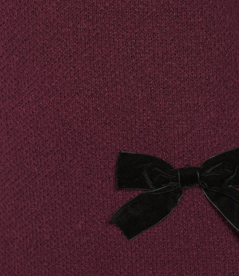 I.N. San Francisco Crew Neck Long Sleeve 3D Bow Sweater Dress