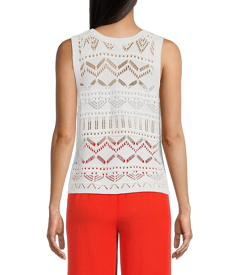 I.N. San Francisco Crochet Sweater Tank Top
