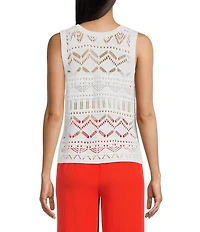 I.N. San Francisco Crochet Sweater Tank Top