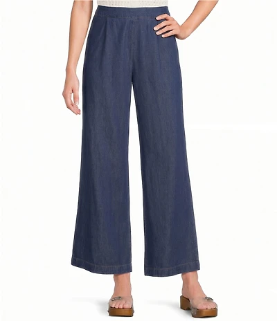 I.N. San Francisco Denim Hi-Waist Wide Leg Pull On Pants
