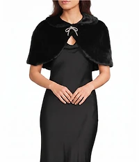 I.N. San Francisco Faux Fur Peter Pan Collar Shrug