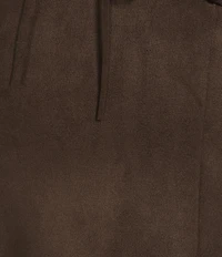 I.N. San Francisco Faux Suede Sweetheart Neck Grommet A-line Dress