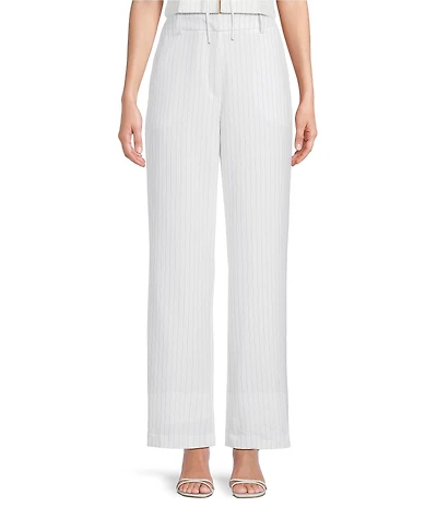 I.N. San Francisco Flat Front Pocketed Straight Leg Coordinating Pants