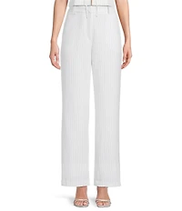 I.N. San Francisco Flat Front Pocketed Straight Leg Coordinating Pants