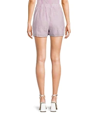 I.N. San Francisco Floral Print Mini Ruffle Overlay Coordinating Skort