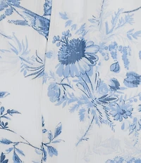 I.N. San Francisco Floral Printed Godet Inset Midi Skirt