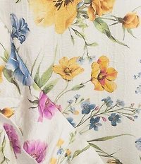 I.N. San Francisco Floral Printed Off The Shoulder Ruffled Side Slit Dress