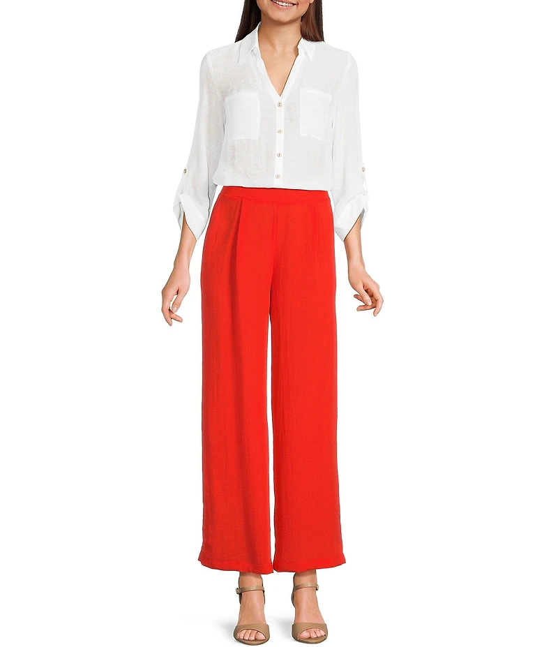 I.N. San Francisco High Waist Wide Leg Pull-On Pants