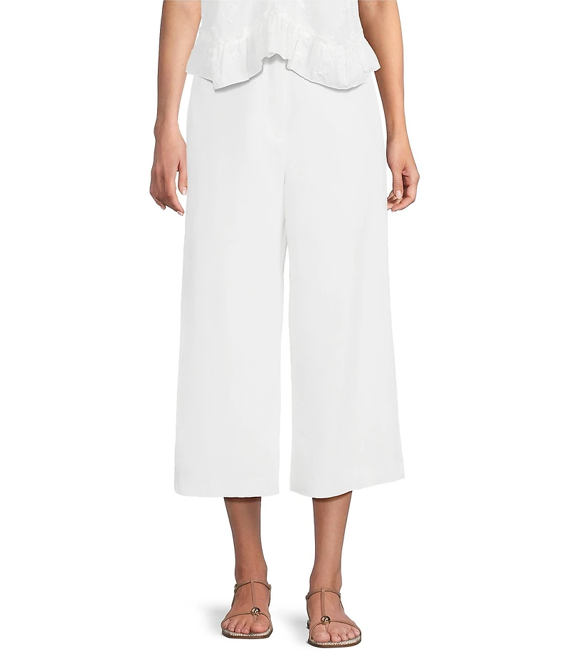 I.N. San Francisco Linen Wide Leg Crop Trouser